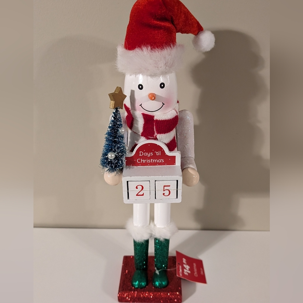 NWT Snowman Frosty Nutcracker Holiday Countdown Blocks